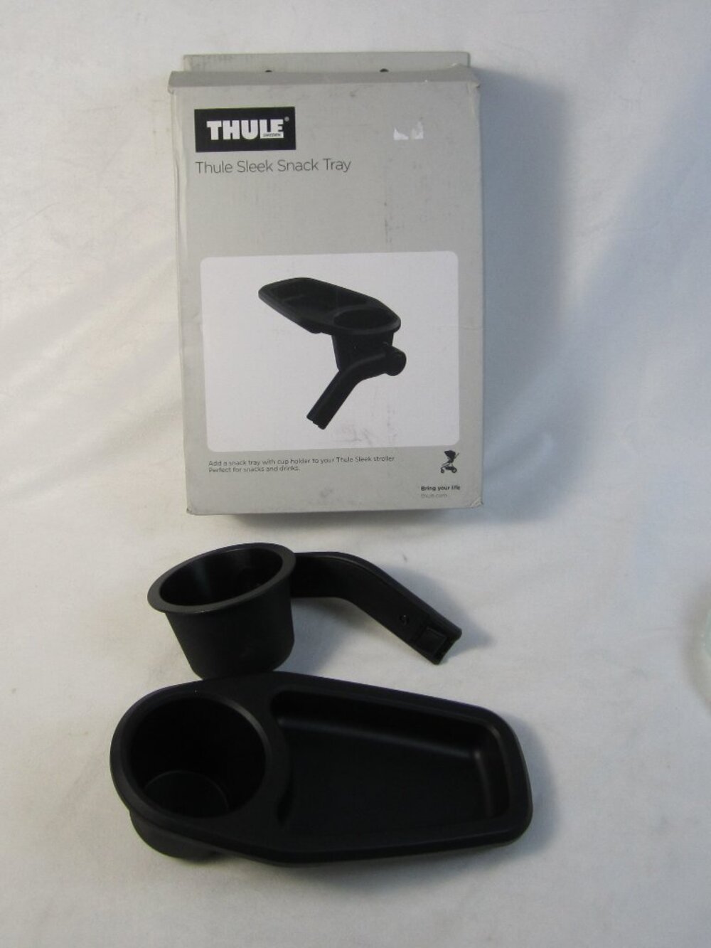 THULE Sleek Snack Tray & Cup Holder For Stroller Black - 11000302